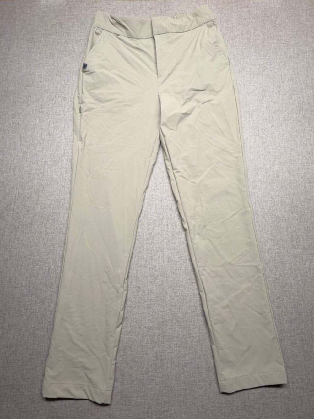 FIGS PRO Women's Small Tall Khaki Beige Straight Leg Scrub Pants Stretch
